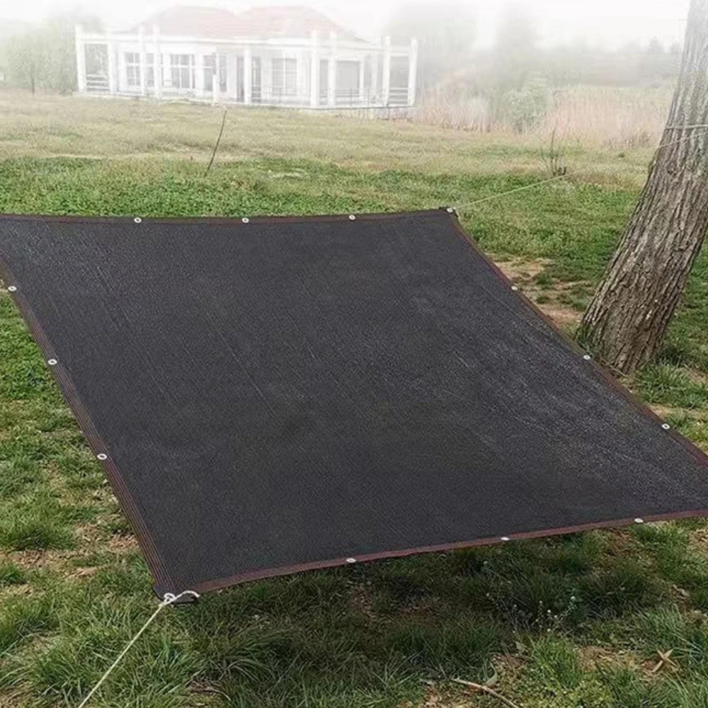 רשת הצללה מלבנית מ-HDPE — נושמת, עמידה לקרינת UV
