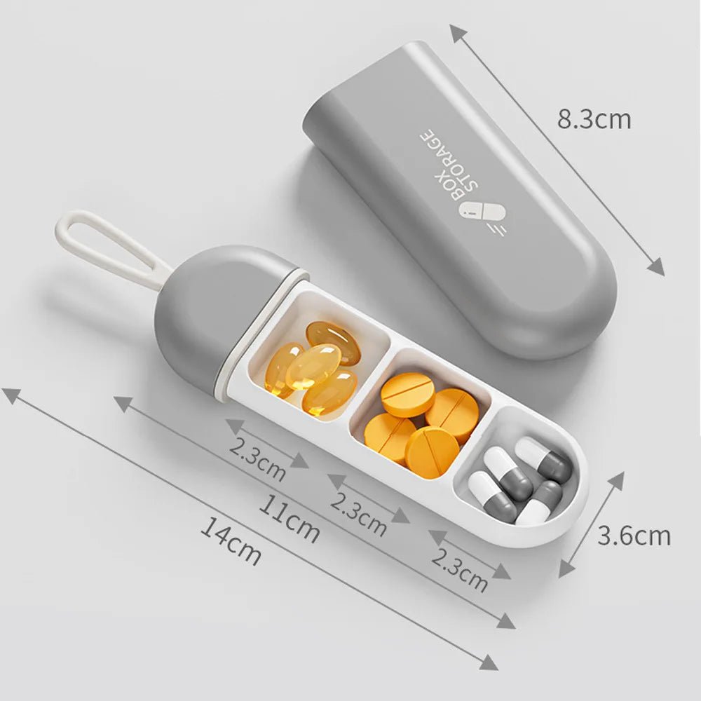 PulseGuard Pocket Travel Organizer Case — Compact Pill Storage Box