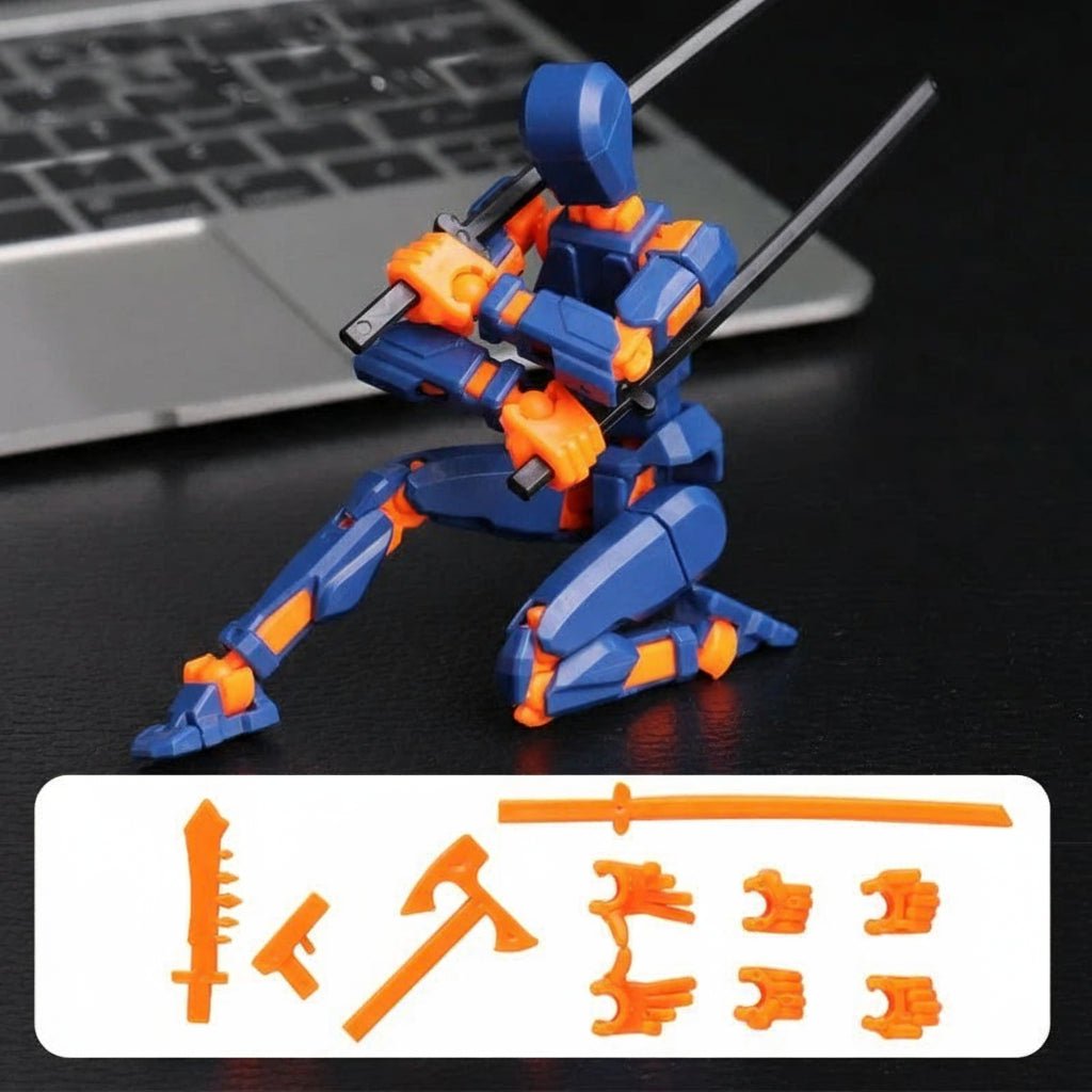 NovaForge 3D Action Figure — Multi-Joint Articulation, Detailed Mecha Model
