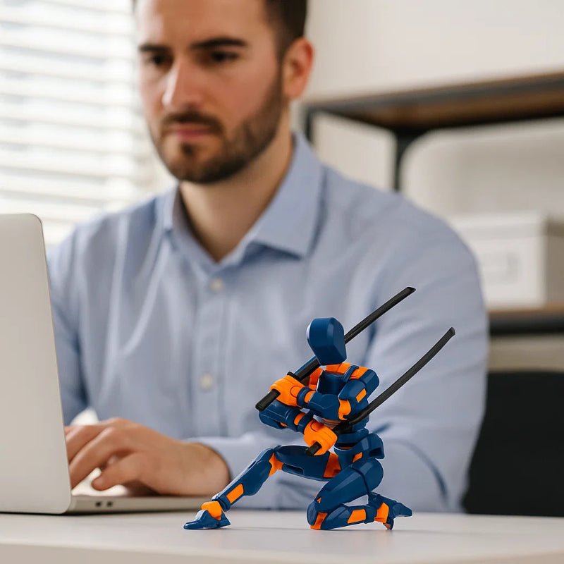 NovaForge 3D Action Figure — Multi-Joint Articulation, Detailed Mecha Model