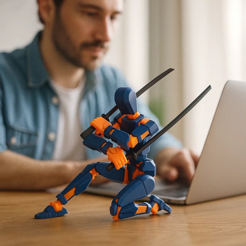 NovaForge 3D Action Figure — Multi-Joint Articulation, Detailed Mecha Model