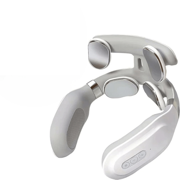 Portable 4-in-1 Neck Massager Combining Focused Heat And Vibration