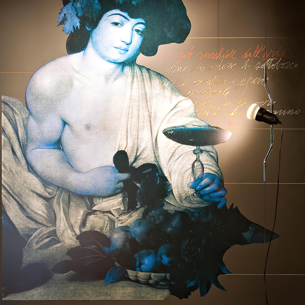 Nastavitelná závěsná lampa — kovové trubkové stínidlo, černá/bílá/červená