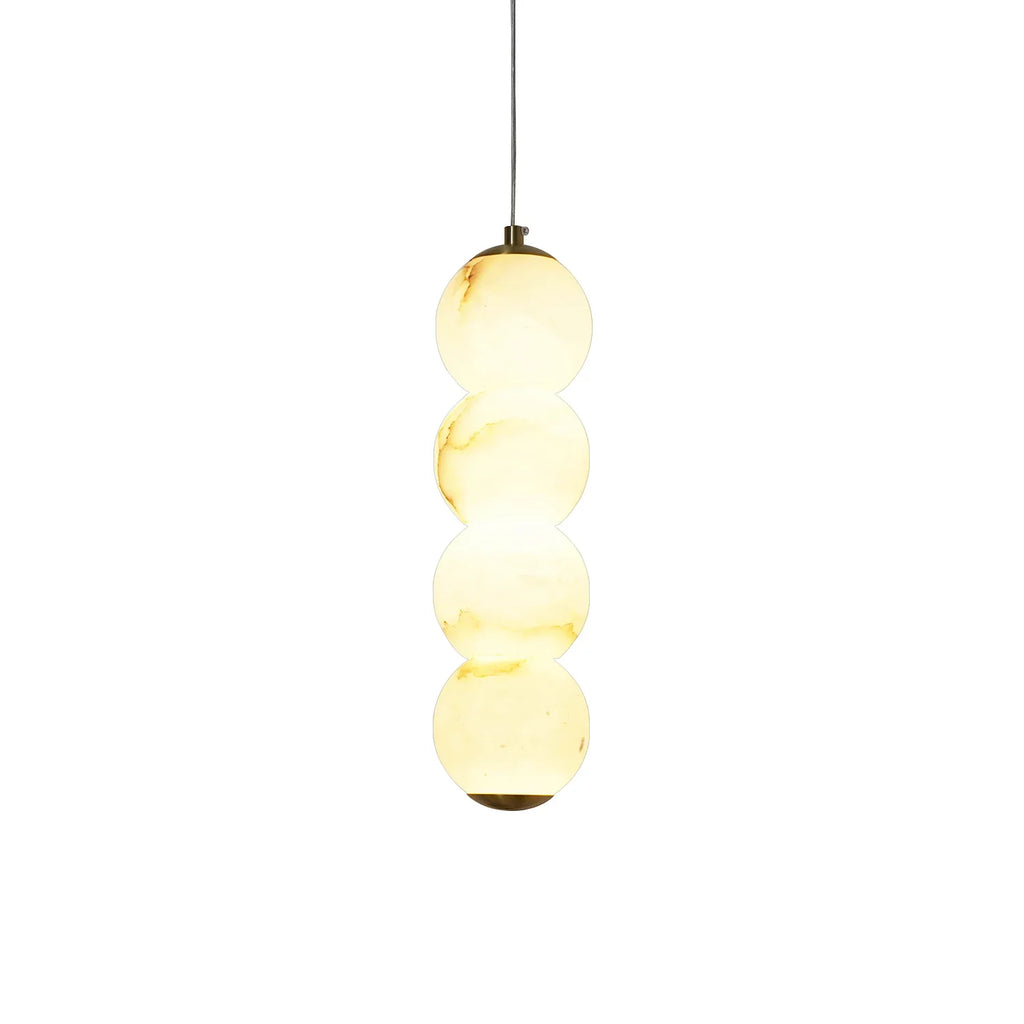 Pearl Alabaster Round Pendant Light | wildoxy
