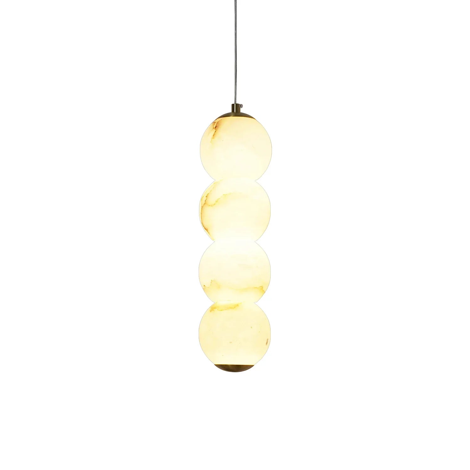 Pearl Alabaster Round Pendant Light | wildoxy