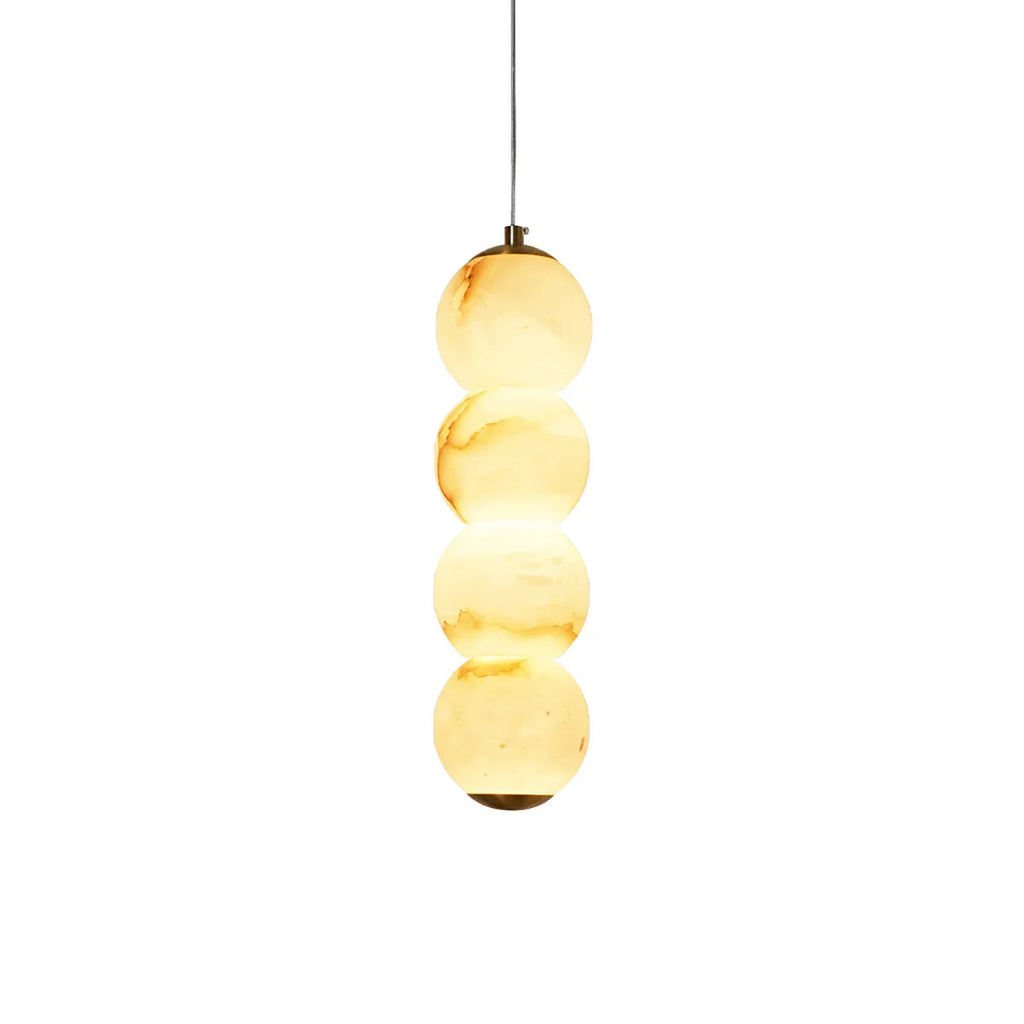 Pearl Alabaster Round Pendant Light | wildoxy