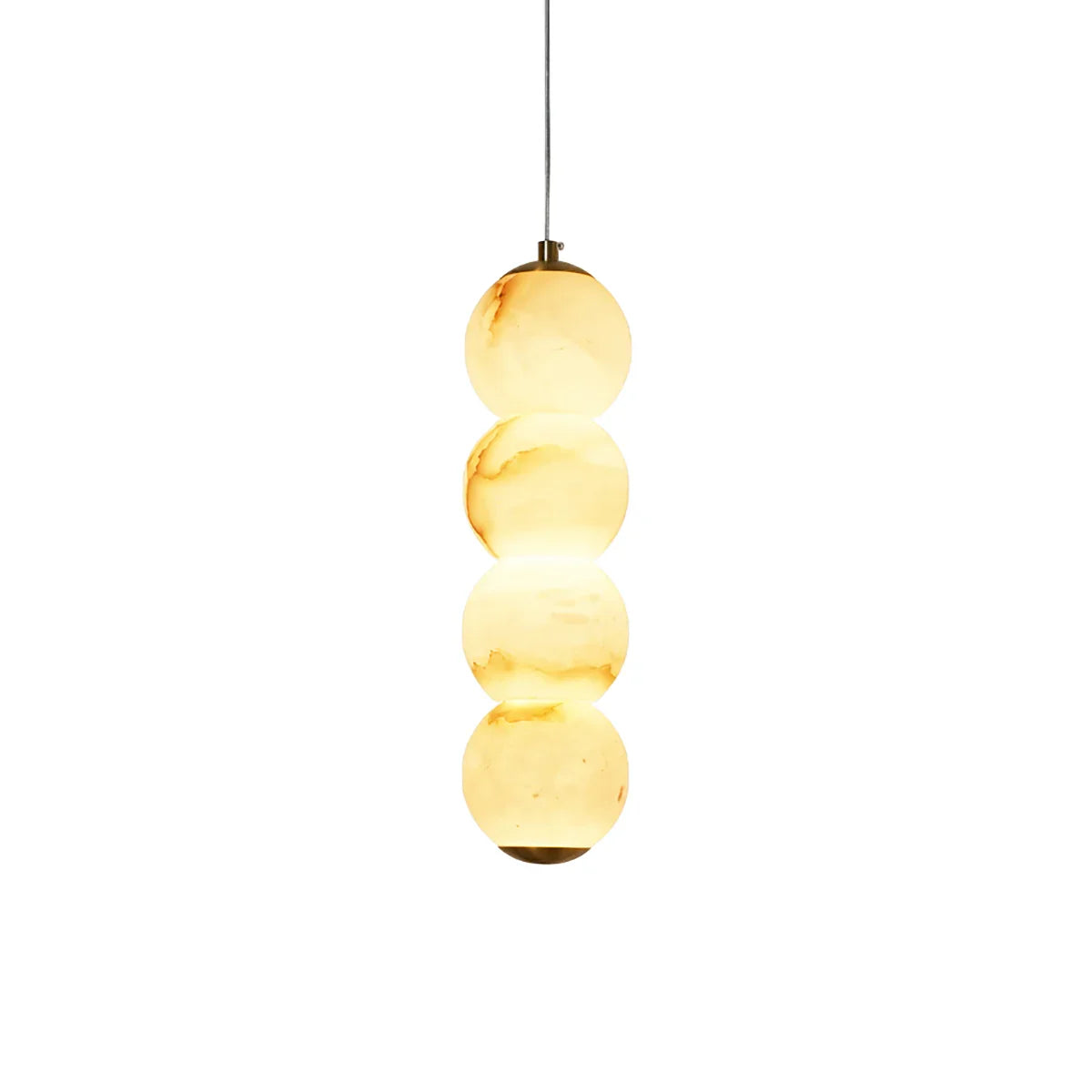 Pearl Alabaster Round Pendant Light | wildoxy