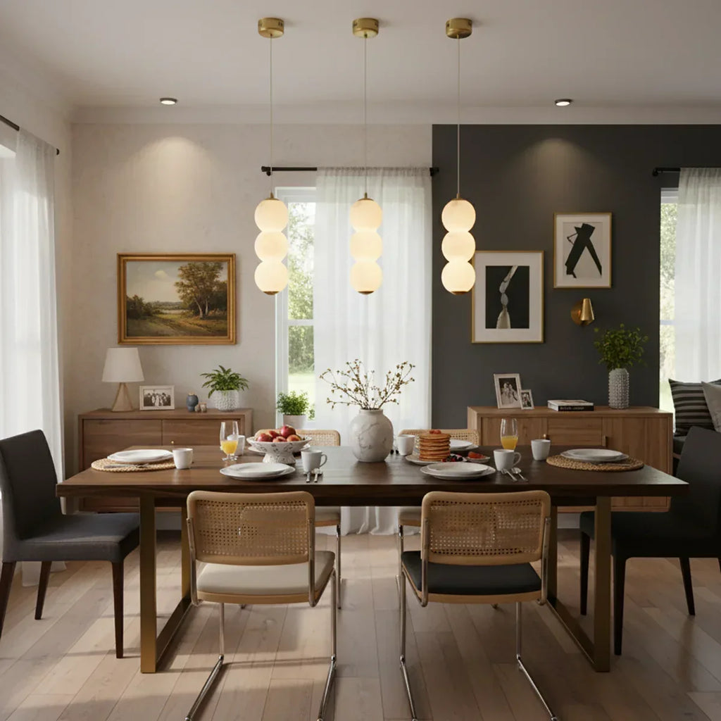 Pearl Alabaster Round Pendant Light | wildoxy