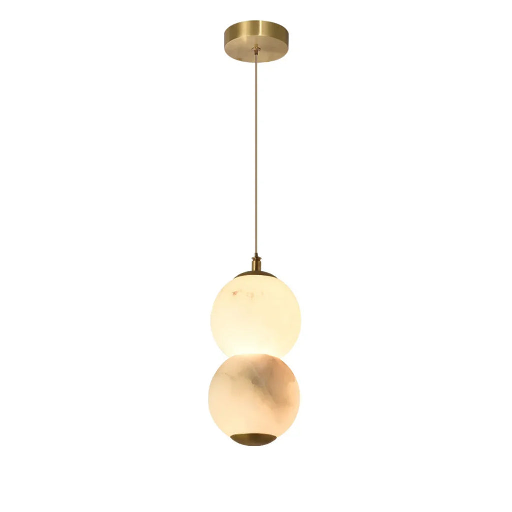 Pearl Alabaster Round Pendant Light | wildoxy