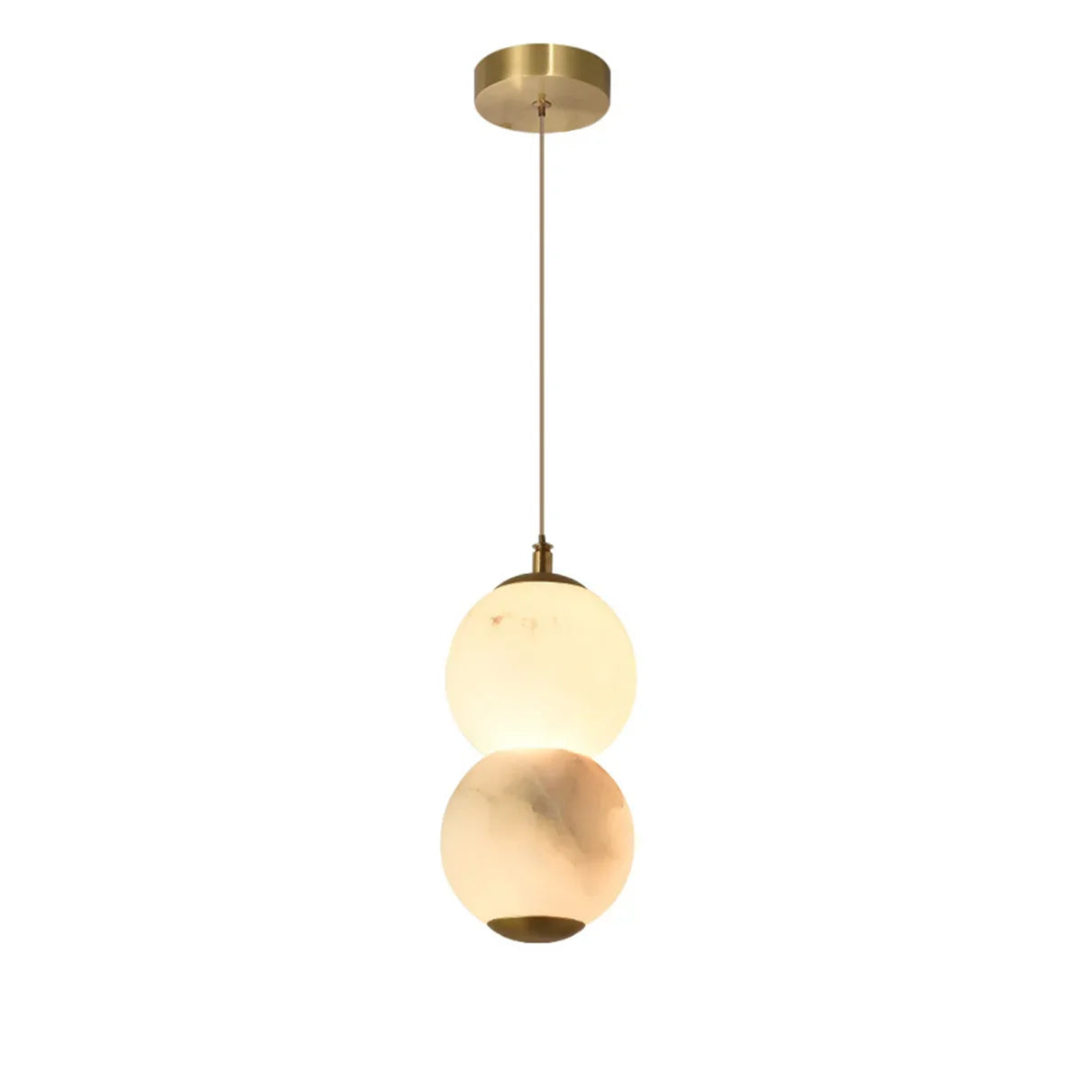 Pearl Alabaster Round Pendant Light | wildoxy