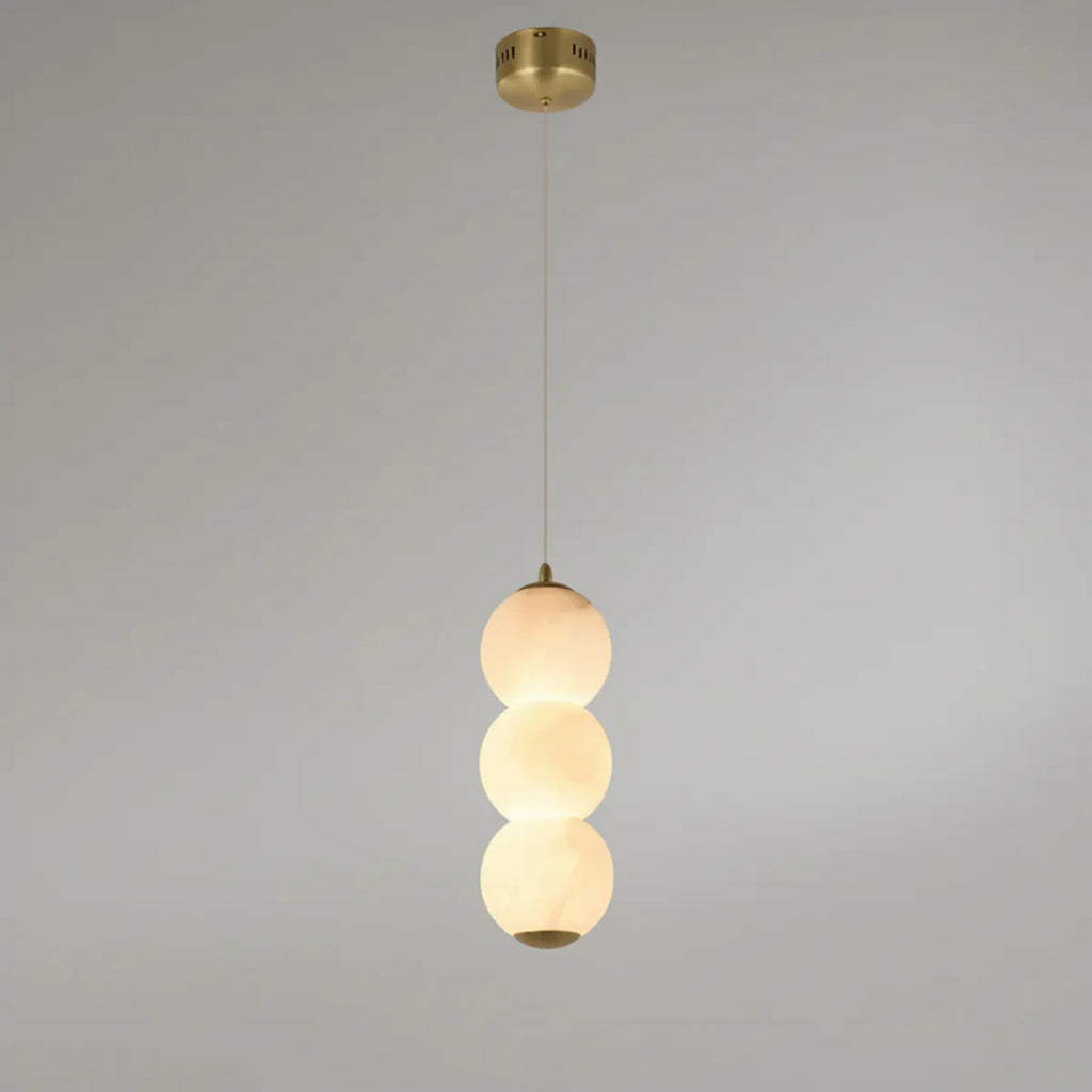 Pearl Alabaster Round Pendant Light | wildoxy