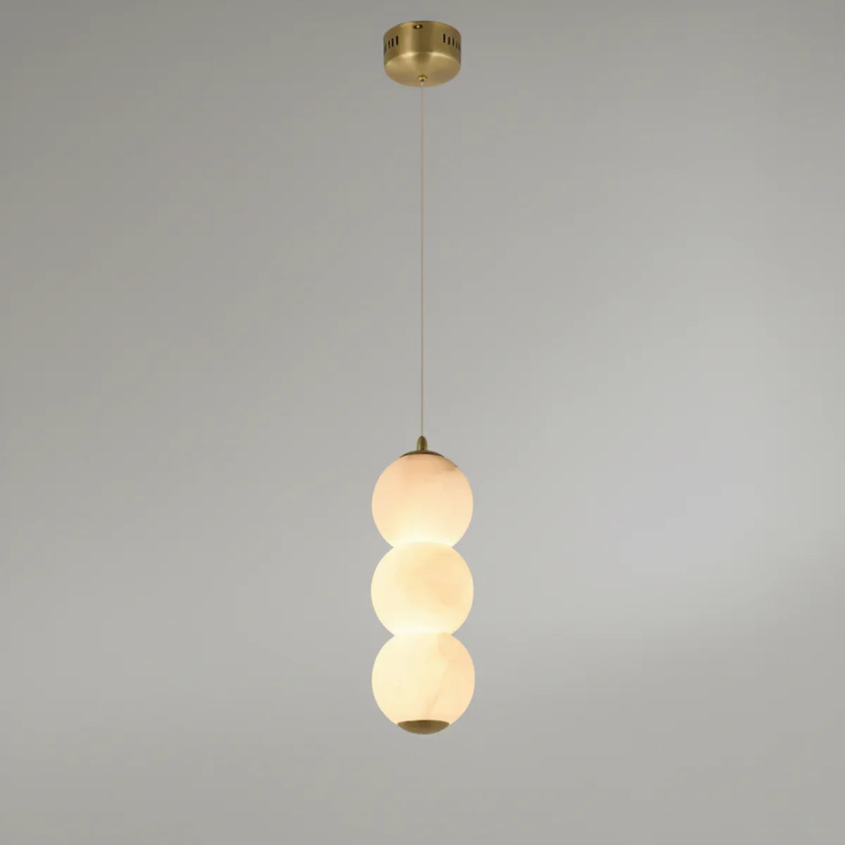Pearl Alabaster Round Pendant Light | wildoxy
