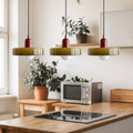 Three Glass Shade Pendant Light — Warm Ambient Glow