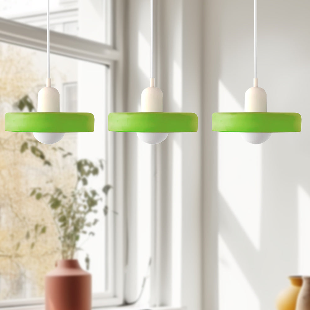 Three Glass Shade Pendant Light — Warm Ambient Glow