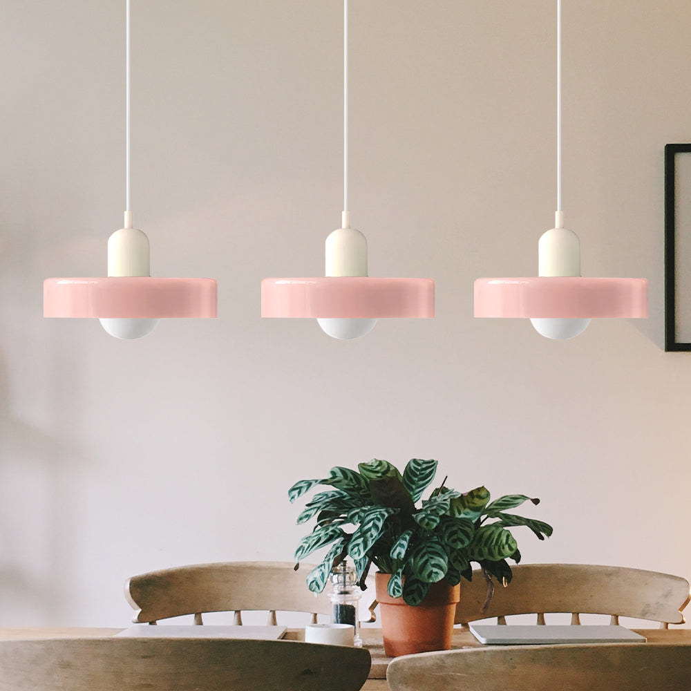 Three Glass Shade Pendant Light — Warm Ambient Glow