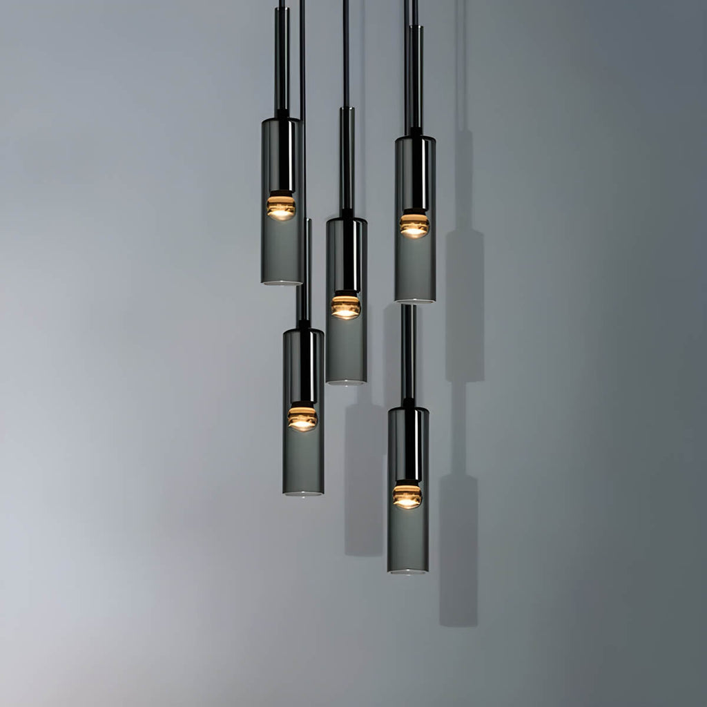 Nyva Pendant Lamp — Glass Shade, Metal Base, Integrated LED Lighting
