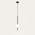 Modern Glass Globe Pendant Lighting — Integrated LEDs, Adjustable Height