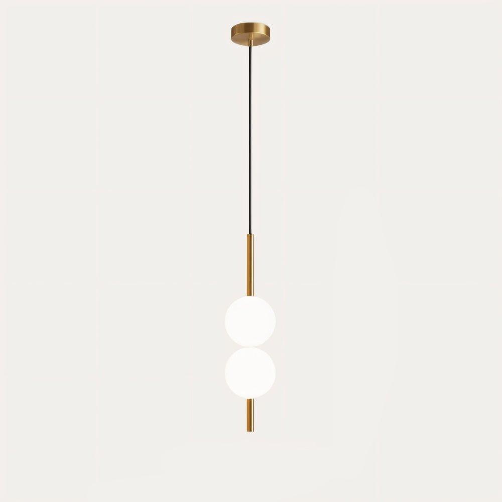 Modern Glass Globe Pendant Lighting — Integrated LEDs, Adjustable Height