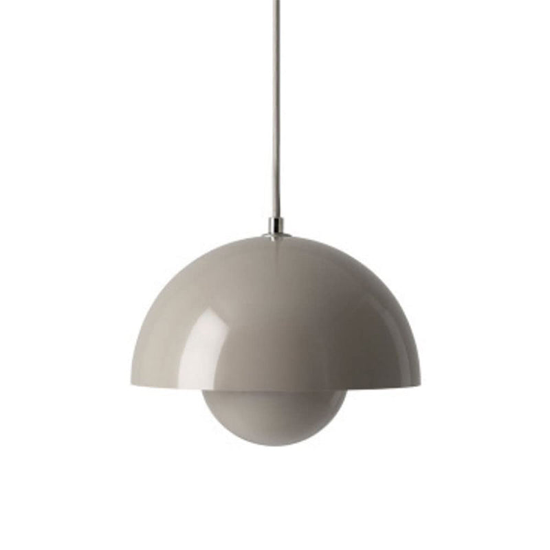 Modern Half-Sphere Pendant Light — Floating Minimalist Form, Adjustable Cable