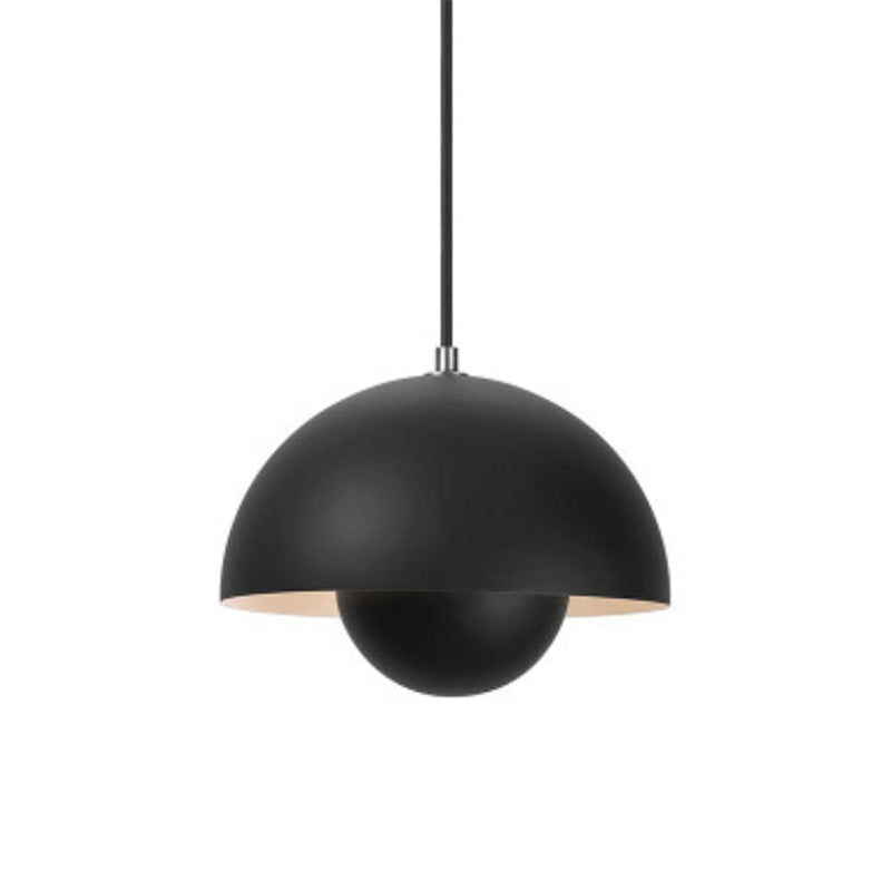 Modern Half-Sphere Pendant Light — Floating Minimalist Form, Adjustable Cable