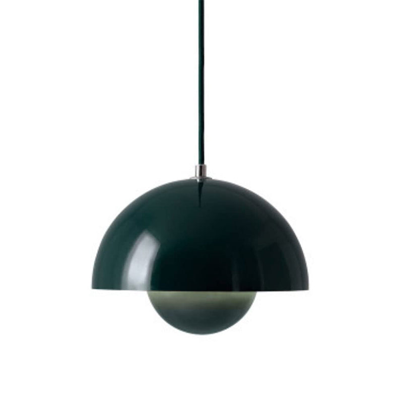 Modern Half-Sphere Pendant Light — Floating Minimalist Form, Adjustable Cable
