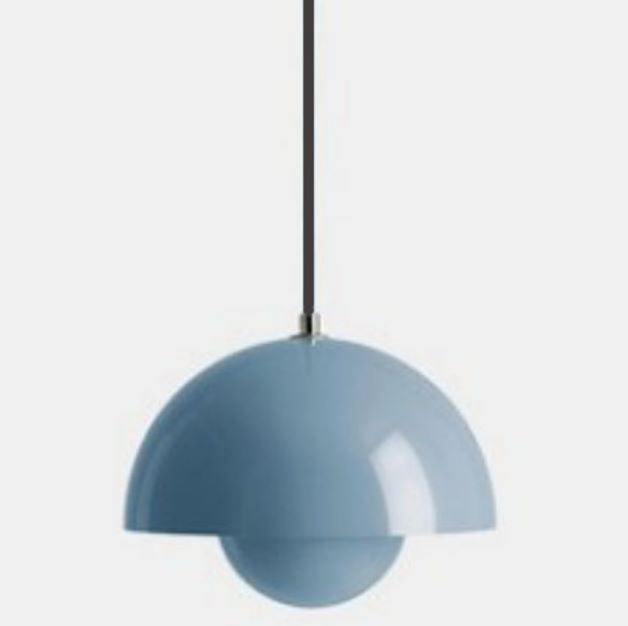 Modern Half-Sphere Pendant Light — Floating Minimalist Form, Adjustable Cable