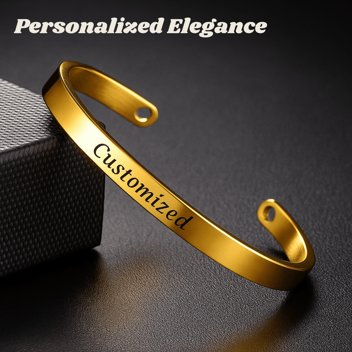 Bracelet en acier inoxydable gravé personnalisé AureaLink