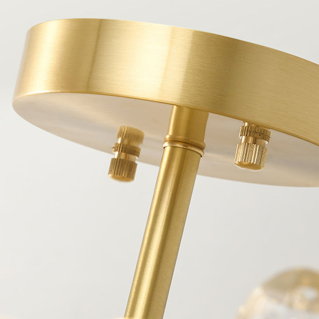 LioraBloom Crystal Petal Ceiling Lamp — Refracted Soft Glow