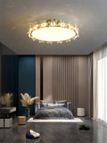 LioraBloom Crystal Petal Ceiling Lamp — Refracted Soft Glow