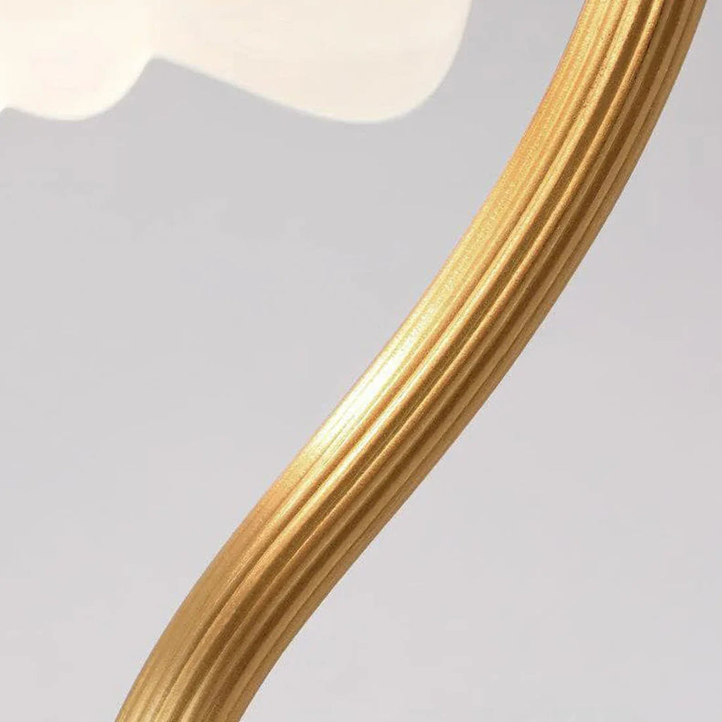 Petal Glow Brass & Glass Table Lamp | wildoxy