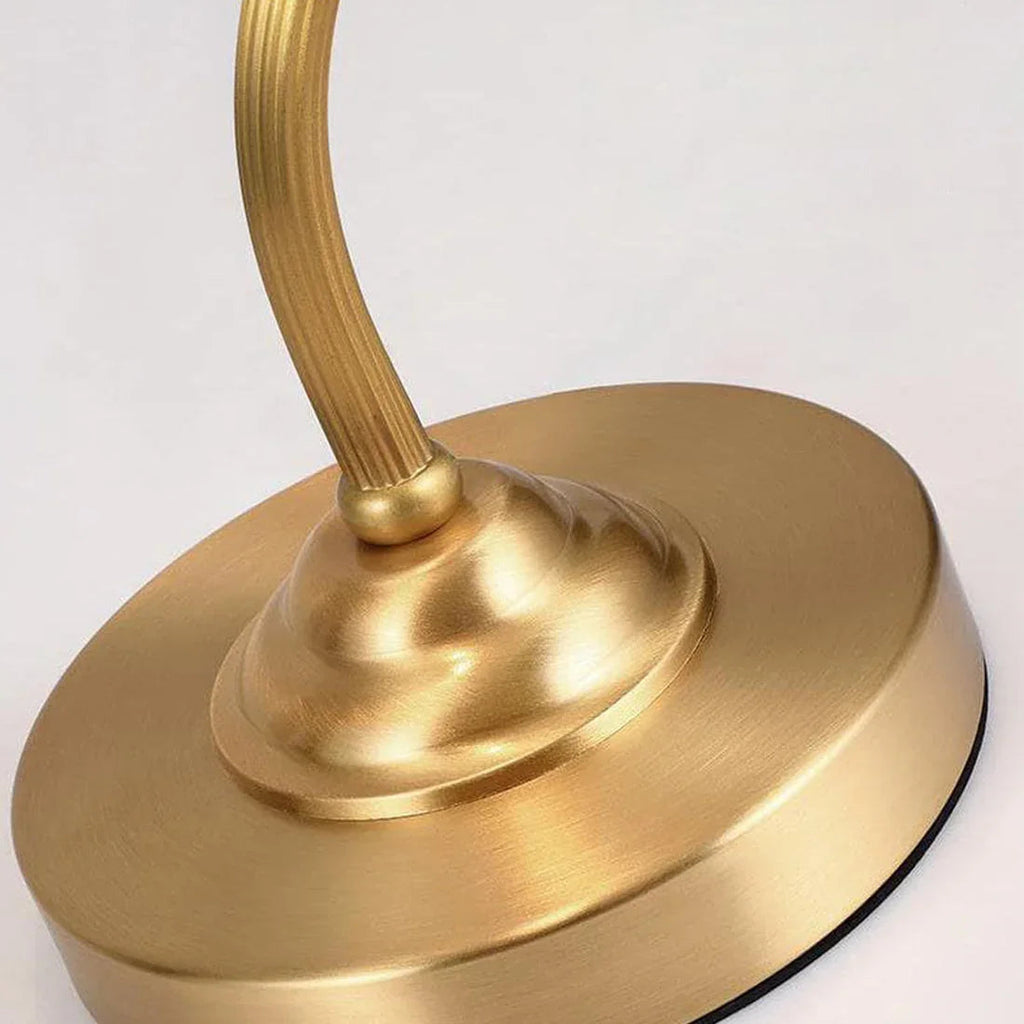Petal Glow Brass & Glass Table Lamp | wildoxy