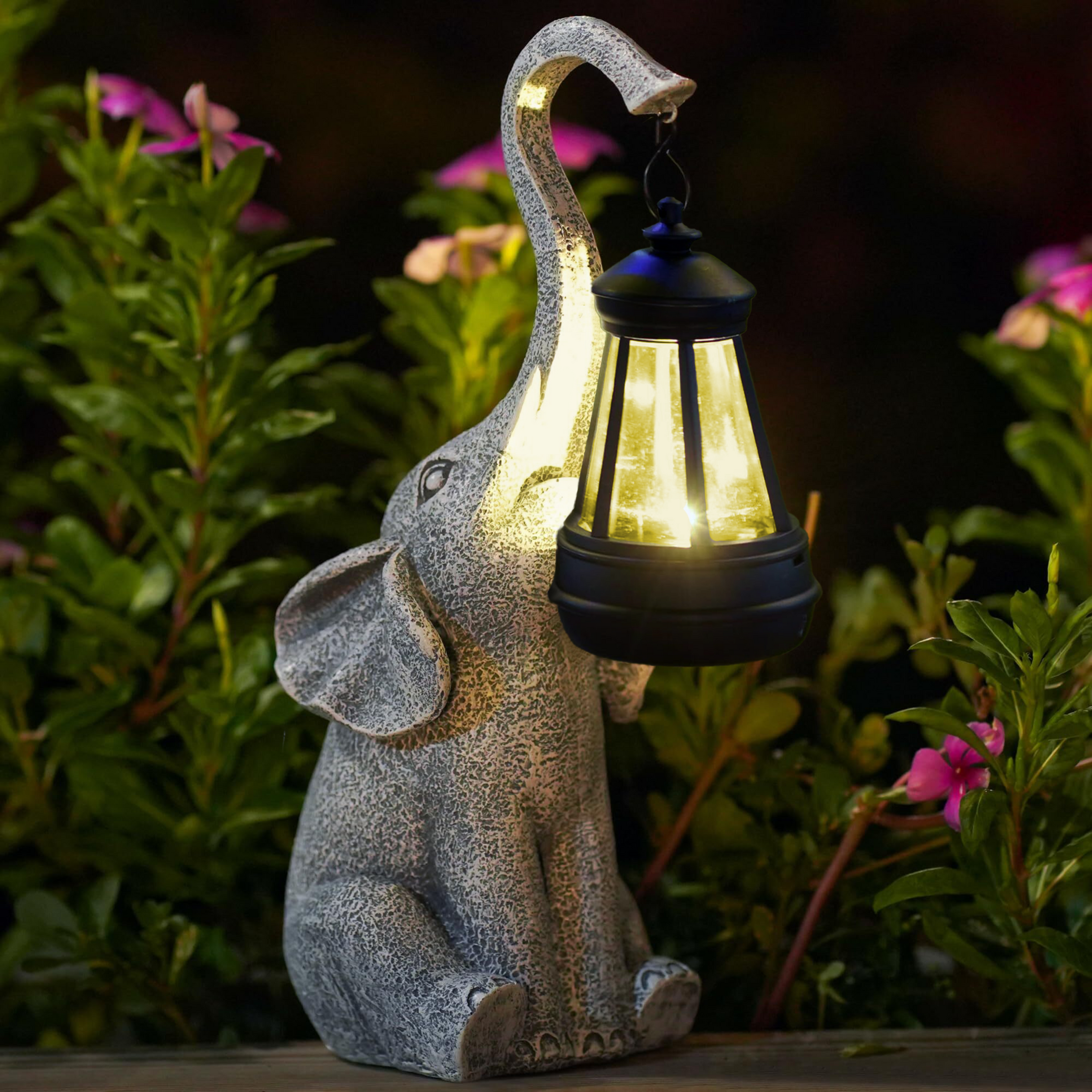 Playful Elephant Decorative Lamp — Soft Glow Illuminated Base