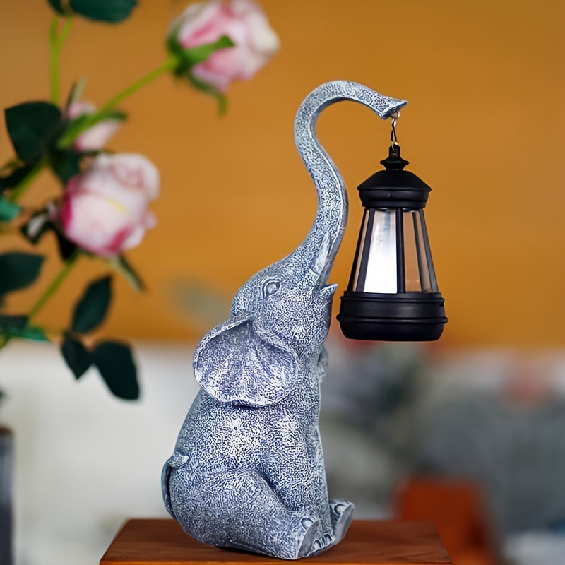 Playful Elephant Decorative Lamp — Soft Glow Illuminated Base