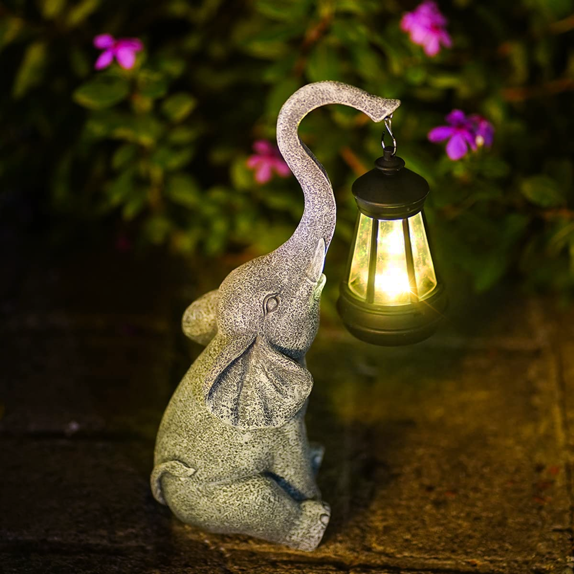 Playful Elephant Decorative Lamp — Soft Glow Illuminated Base