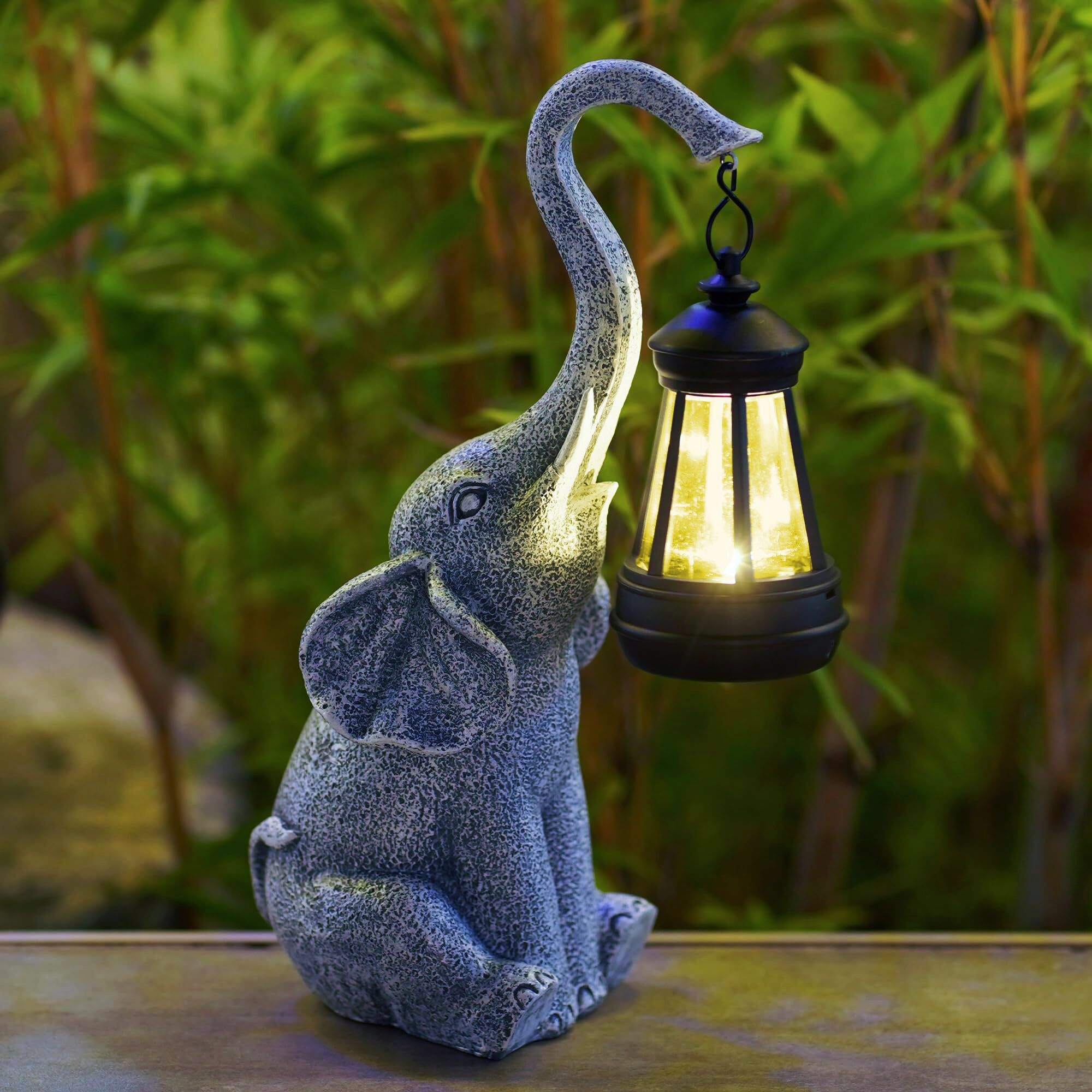 Playful Elephant Decorative Lamp — Soft Glow Illuminated Base