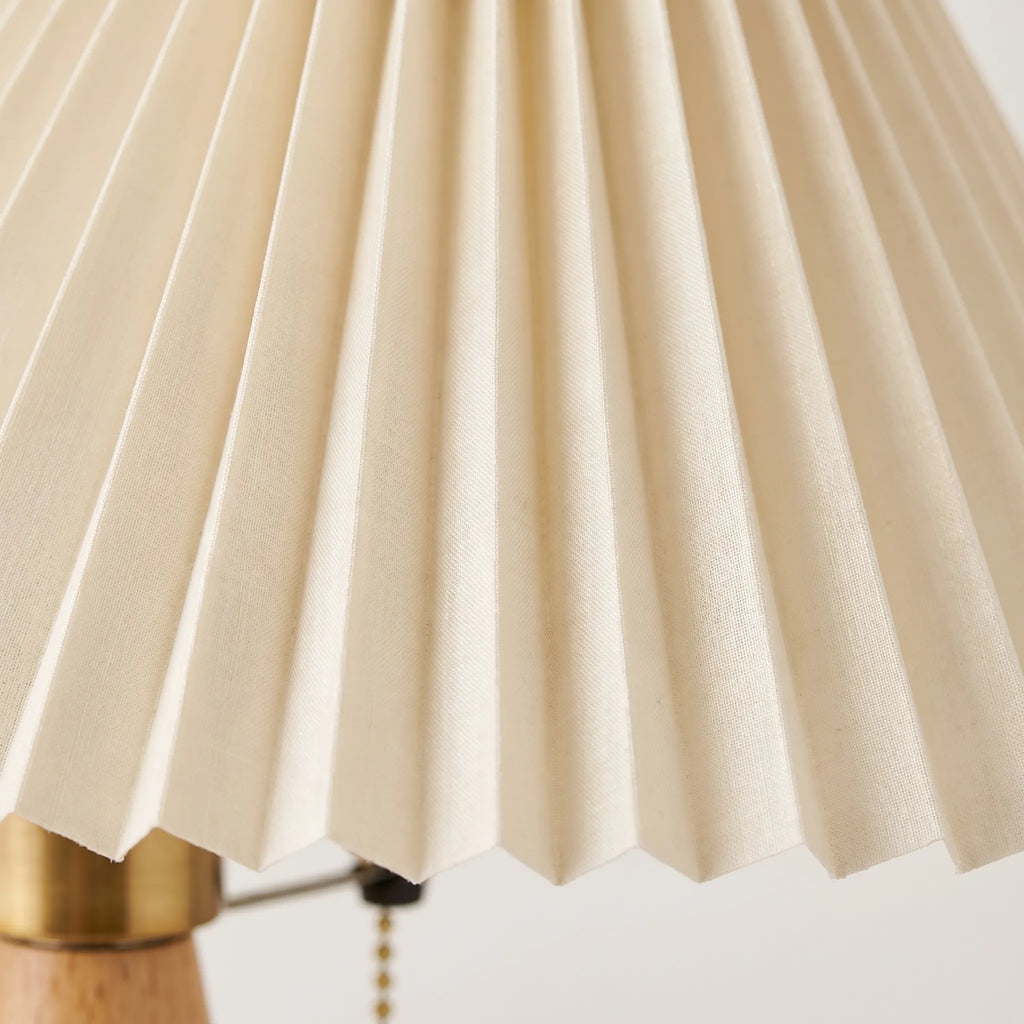Minimalist Pleated Table Lamp -  Illuminating Reading Nooks - Wildoxy