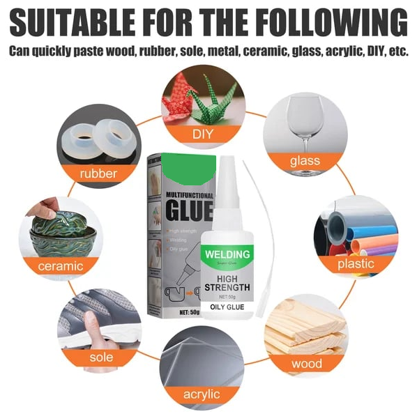 Adeziv superputernic de 50ml—pentru plastic, lemn, ceramică și metal