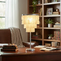 Rectangular Shell Waterfall Table Lamp | wildoxy