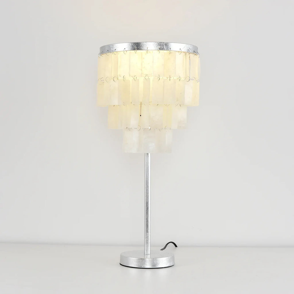 Rectangular Shell Waterfall Table Lamp | wildoxy