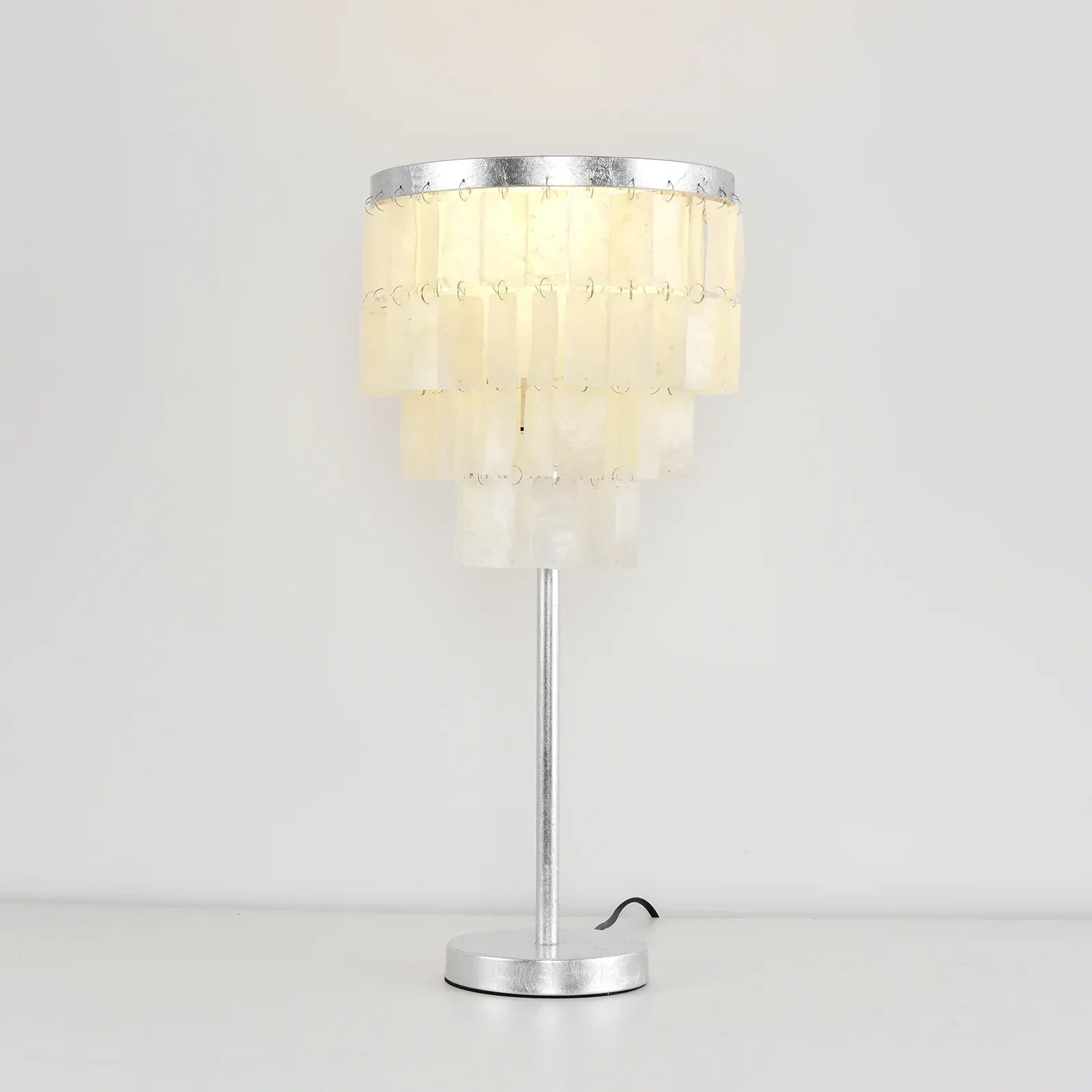 Rectangular Shell Waterfall Table Lamp | wildoxy
