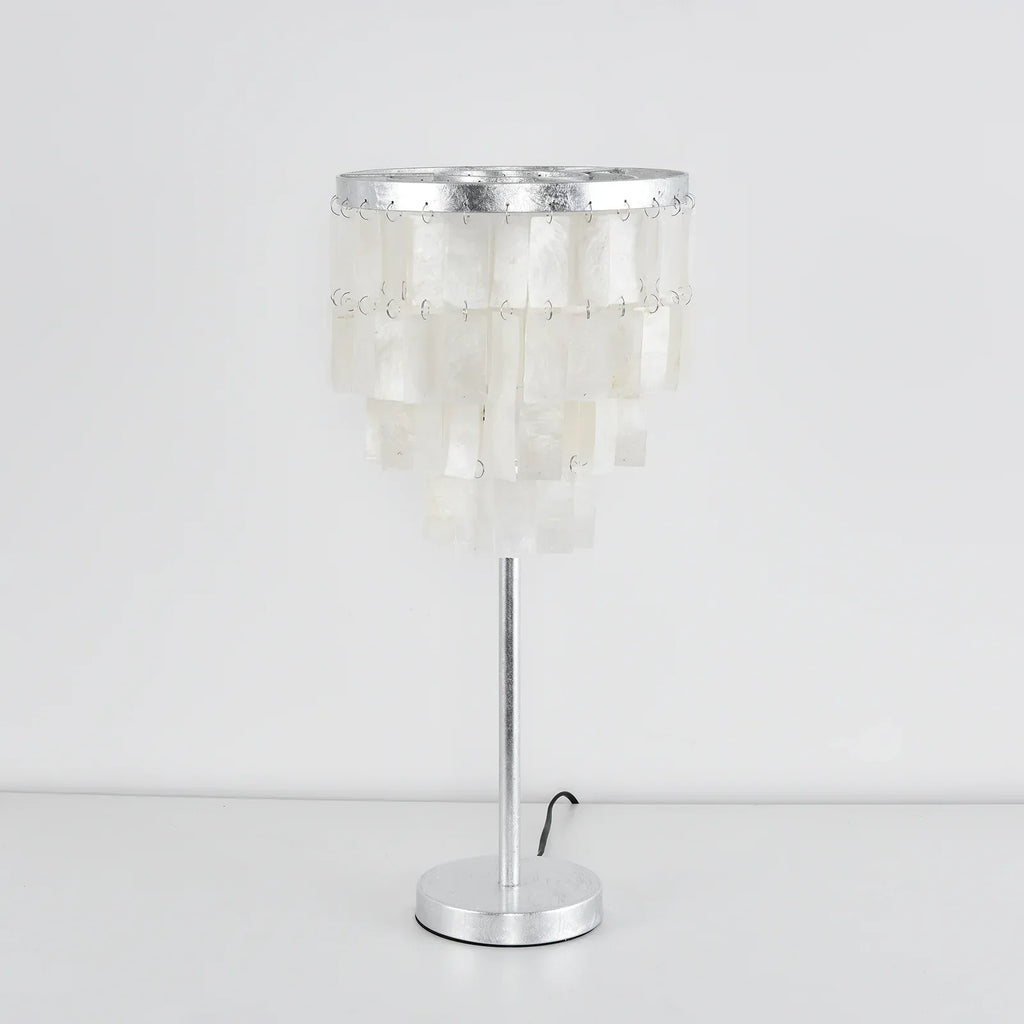 Rectangular Shell Waterfall Table Lamp | wildoxy