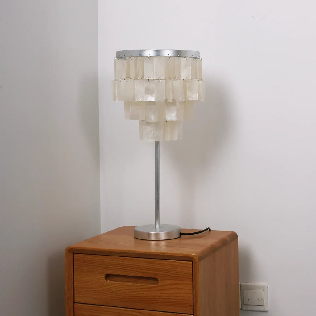 Rectangular Shell Waterfall Table Lamp | wildoxy