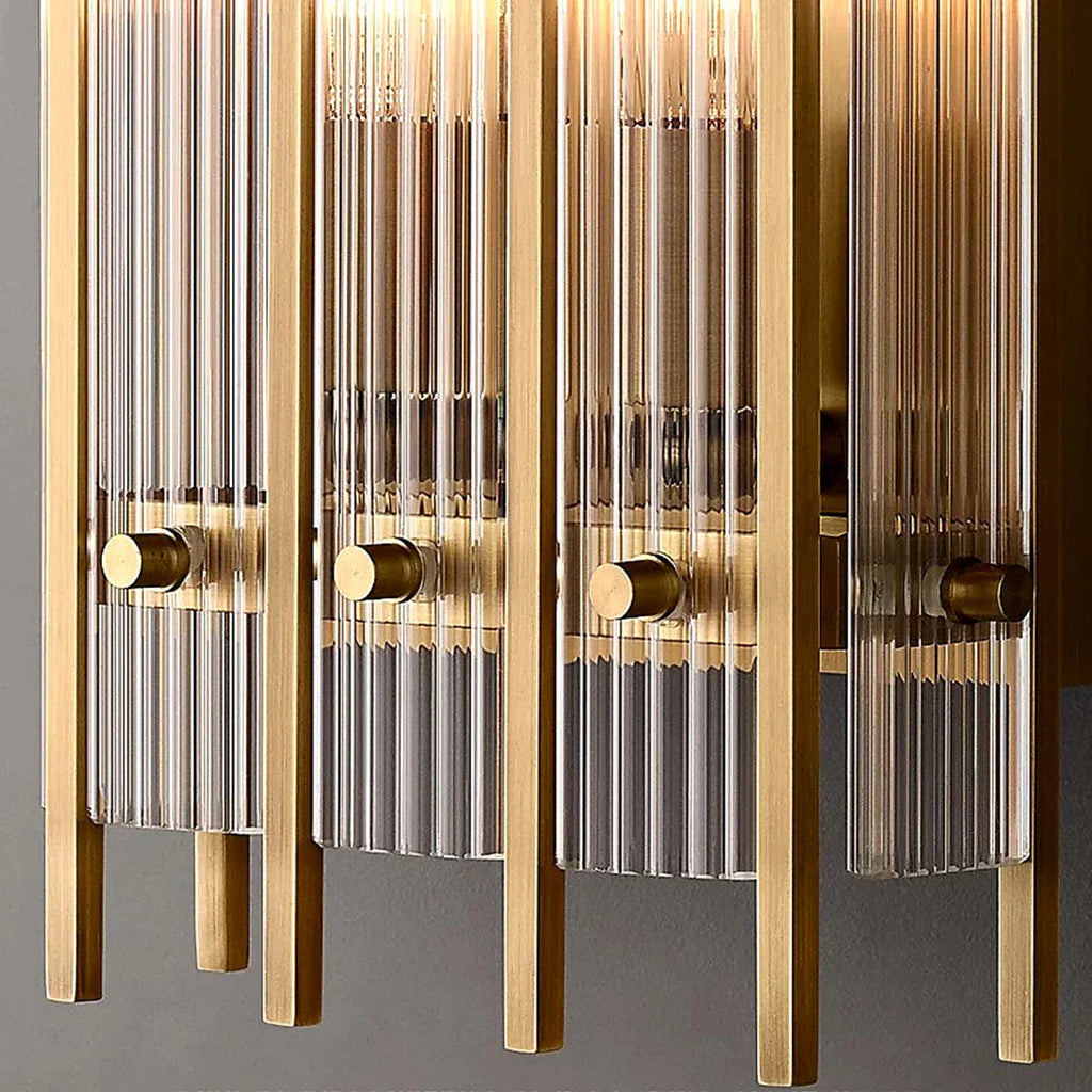 Rectangular Glass Panel Wall Sconce | wildoxy