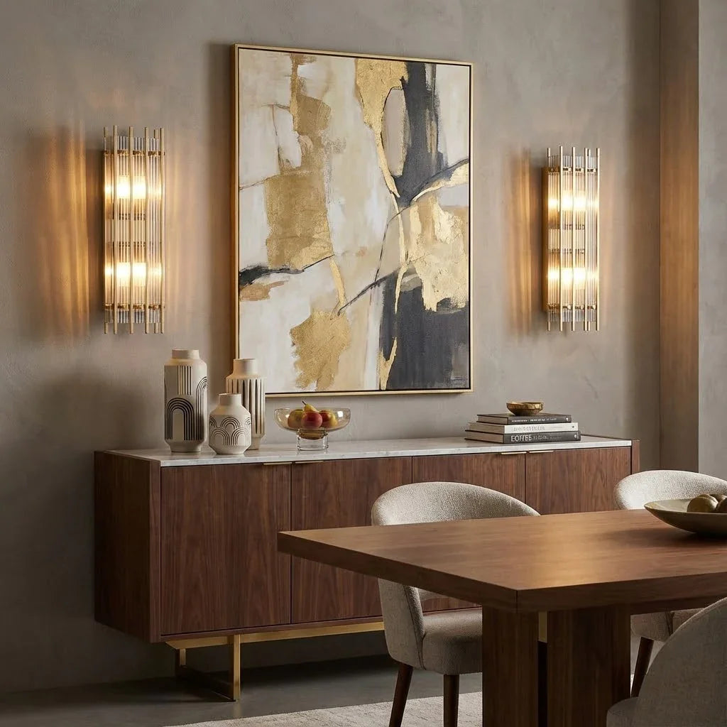 Rectangular Glass Panel Wall Sconce | wildoxy