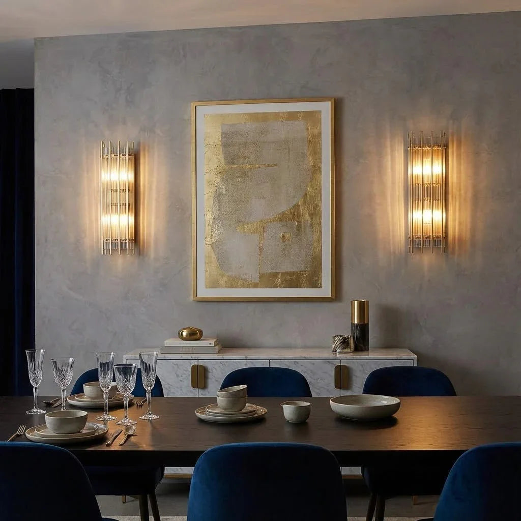 Rectangular Glass Panel Wall Sconce | wildoxy