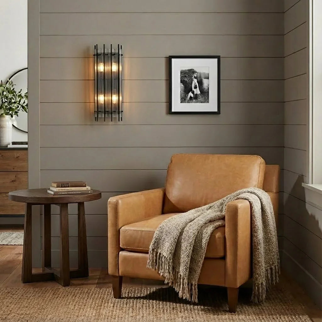 Rectangular Glass Panel Wall Sconce | wildoxy
