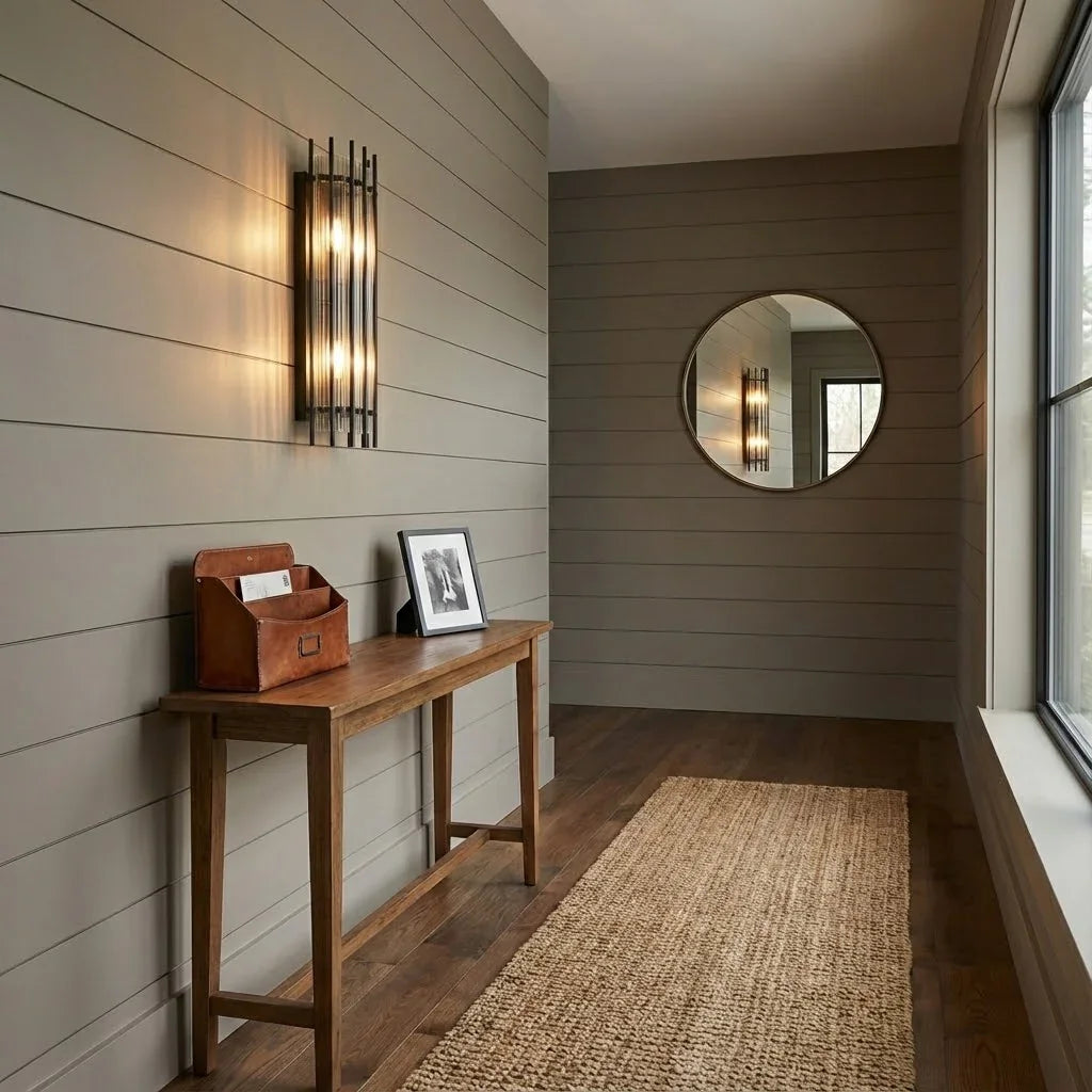 Rectangular Glass Panel Wall Sconce | wildoxy