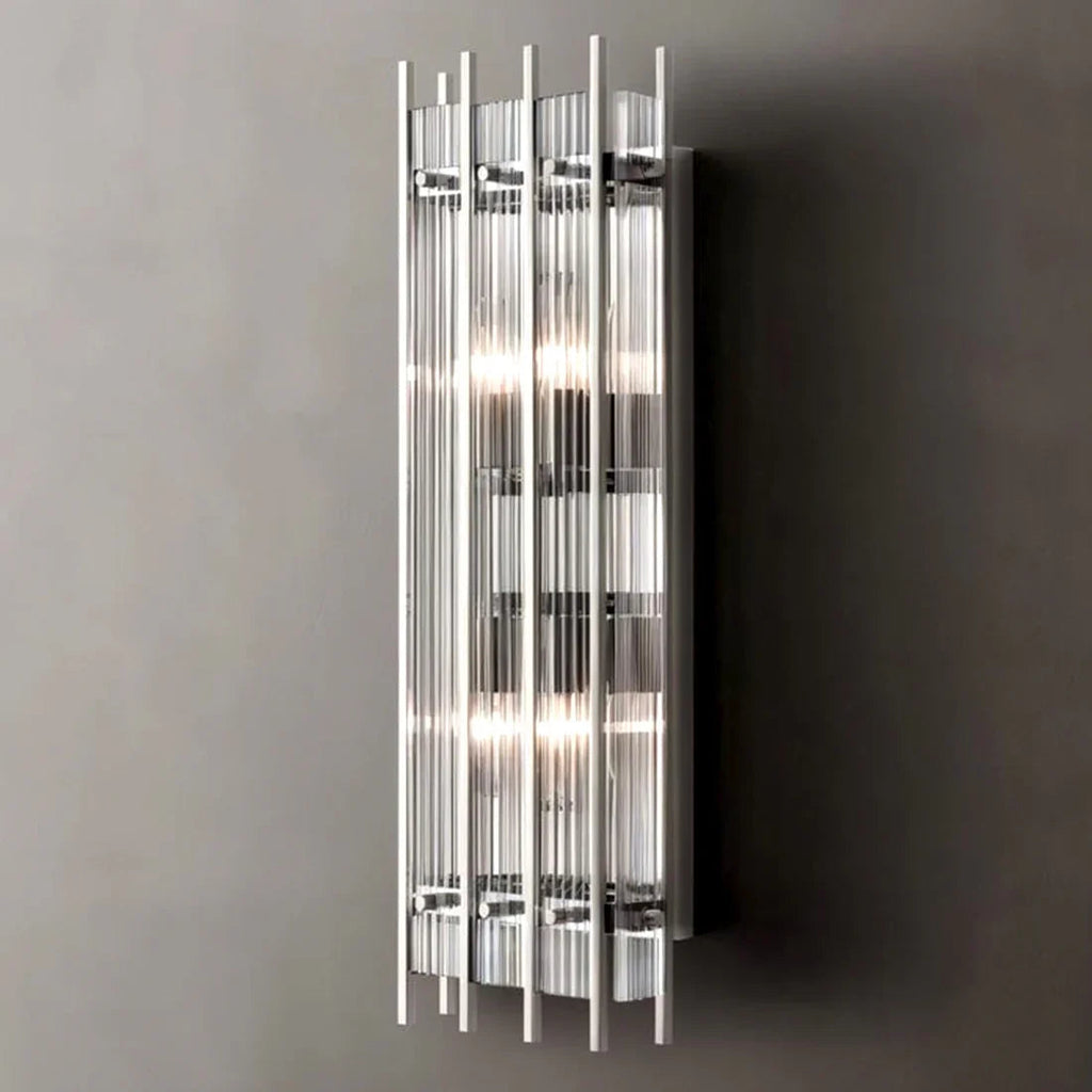 Rectangular Glass Panel Wall Sconce | wildoxy