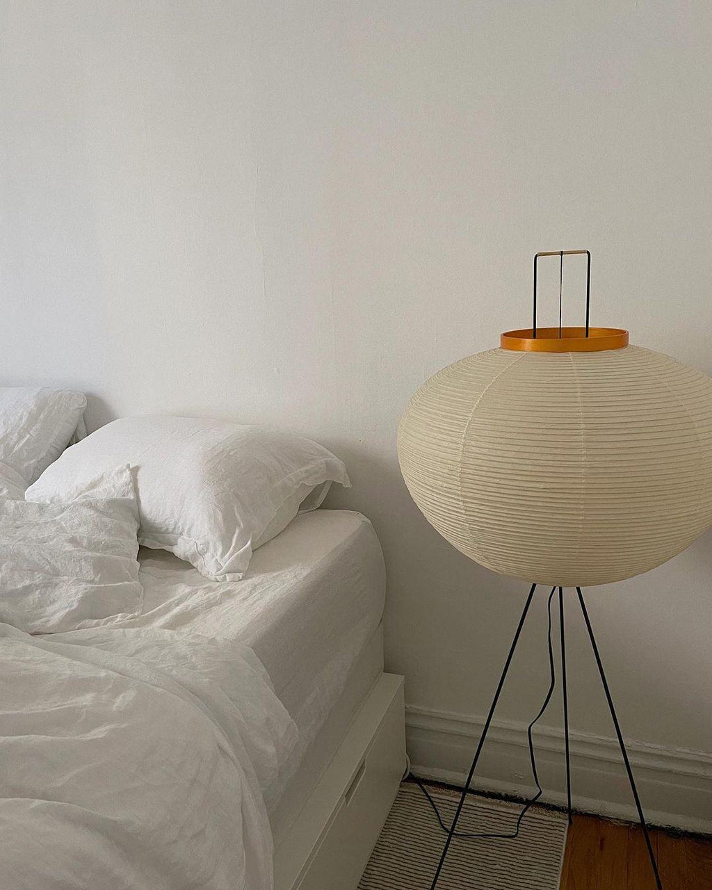 Hikaru Minimalist Design Floor Lamp — Soft Ambient Glow Rice Paper Shade