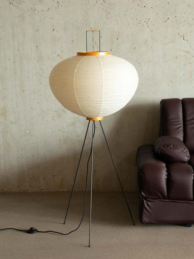 Hikaru Minimalist Design Floor Lamp — Soft Ambient Glow Rice Paper Shade